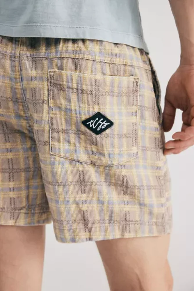 The Critical Slide Society Trap Plaid Corduroy Short