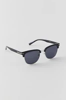 Hudson Square Half-Frame Sunglasses