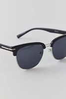 Hudson Square Half-Frame Sunglasses