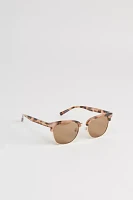 Hudson Square Tinted Half-Frame Sunglasses