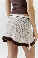 Daisy Street Crochet Mini Skirt