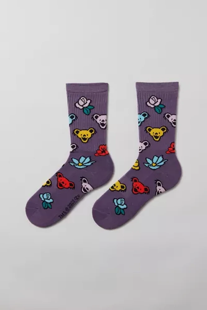 Grateful Dead Bear Icon Crew Sock