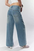 House Of Sunny Crystalized Wide Leg Jean