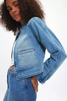 House Of Sunny Take A Trip Mini Racing Denim Jacket