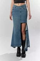 House Of Sunny The Cascade Denim Maxi Skirt