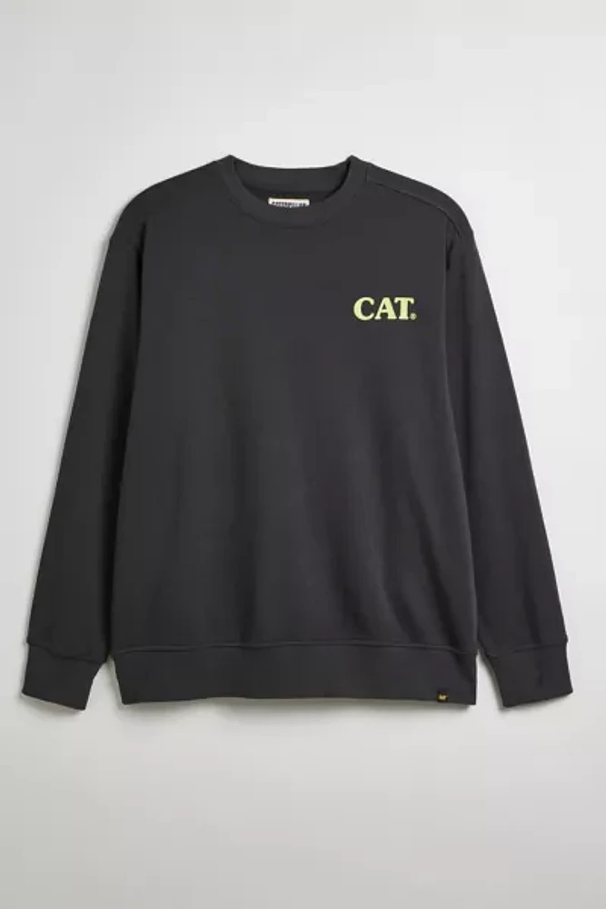 CAT Workman Doodles French Terry Crew Neck Sweatshirt