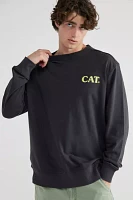 CAT Workman Doodles French Terry Crew Neck Sweatshirt