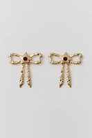 Layla Textured Bow Earring