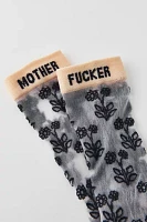 Mother Denim The Step Up Sheer Floral Sock