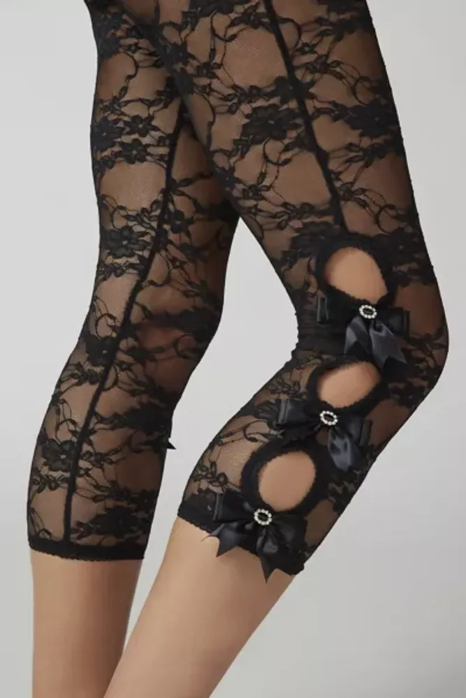 New, Hue Capri Tights, Lace Trim, Size 1 (Small) - clothing & accessories -  by owner - apparel sale - craigslist