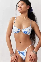 Out From Under Ceramic Print Underwired Bikini Top