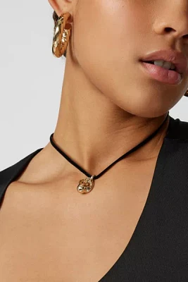 Modern Drop Ribbon Wrap Necklace
