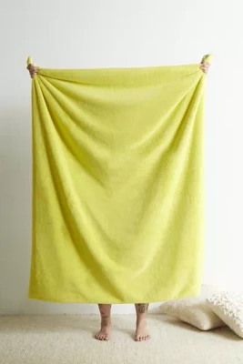 Harper Faux Fur Solid Throw Blanket