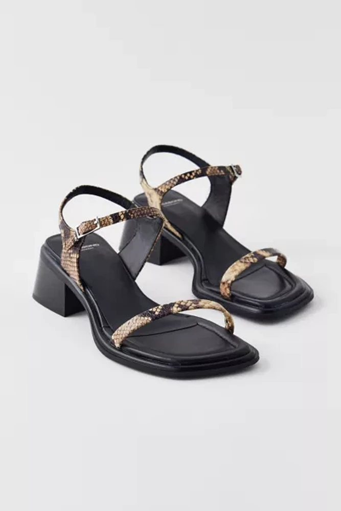 Vagabond Shoemakers Ines Reptile Block Heel Sandal