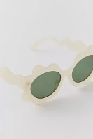 Wavy Oval Sunglasses