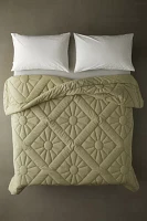 Liya Breezy Cotton Percale Sun Stitch Comforter