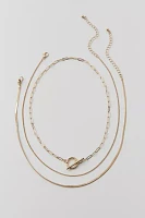 Delicate Chain Toggle Layering Necklace Set