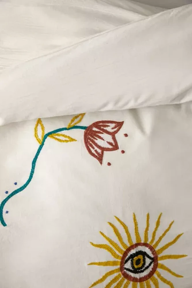 Magical Garden Embroidered Duvet Cover