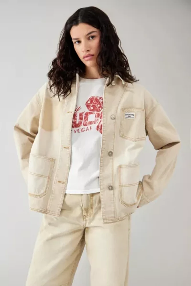 BDG Cream Denim Chore Jacket