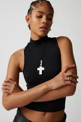 Fraiser Sterling UO Exclusive Cross Corded Wrap Necklace