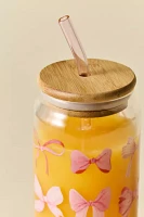Classic Patterned To-Go Glass Tumbler