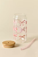 Classic Patterned To-Go Glass Tumbler