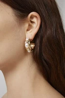 Statement Pearl Hoop Earring