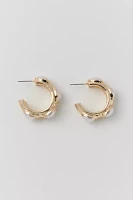 Statement Pearl Hoop Earring