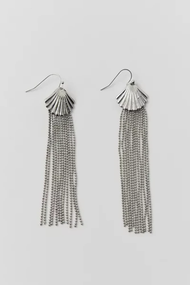 Shell Fringe Drop Earring