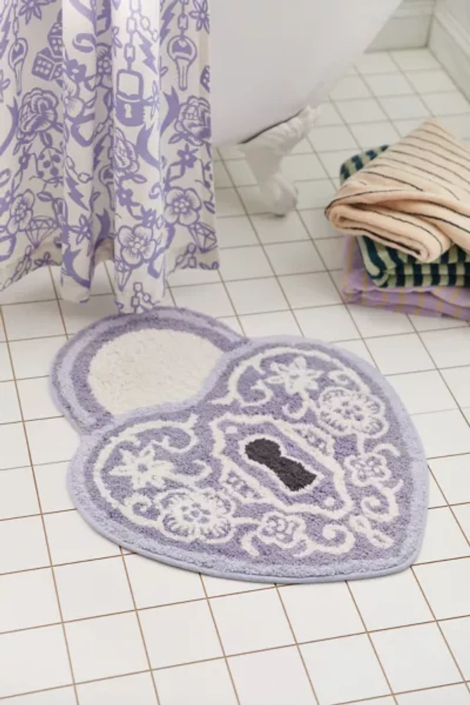 Heart Locket Bath Mat