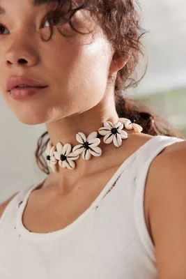 Shell Flower Choker Necklace