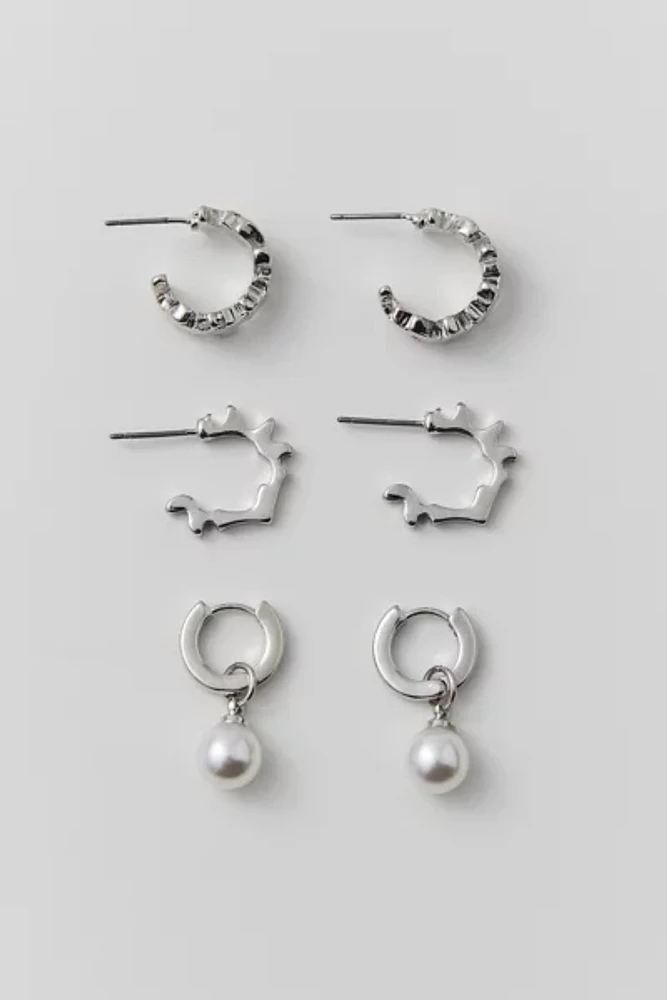 Billie Metal Hoop Earring Set