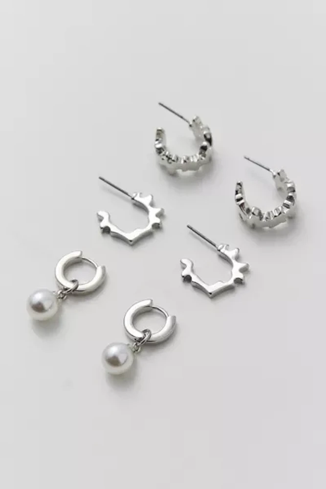 Billie Metal Hoop Earring Set