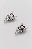 Devil Hearts Stud Earring