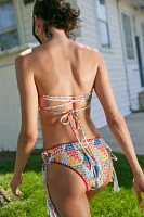 Out From Under Patchwork Bandeau Bikini Top