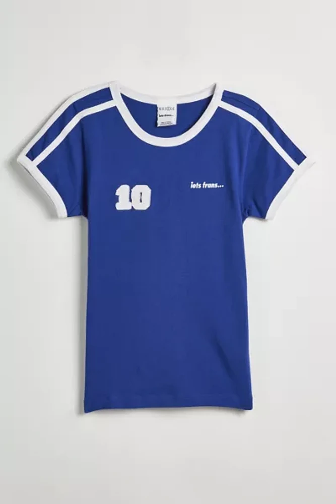 iets frans... Soccer Ringer Baby Tee