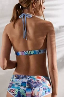 Out From Under Surf's Up Halter Bikini Top