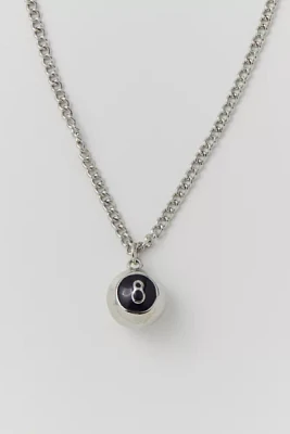 8-Ball Stainless Steel Pendant Necklace