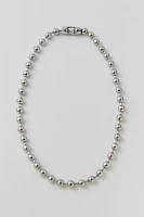 Stainless Steel Ball Bead Statement Necklace