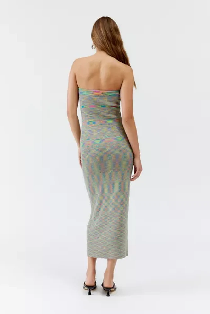 UO Amelia Strapless Midi Dress