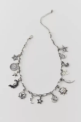 Sun And Moon Charm Necklace