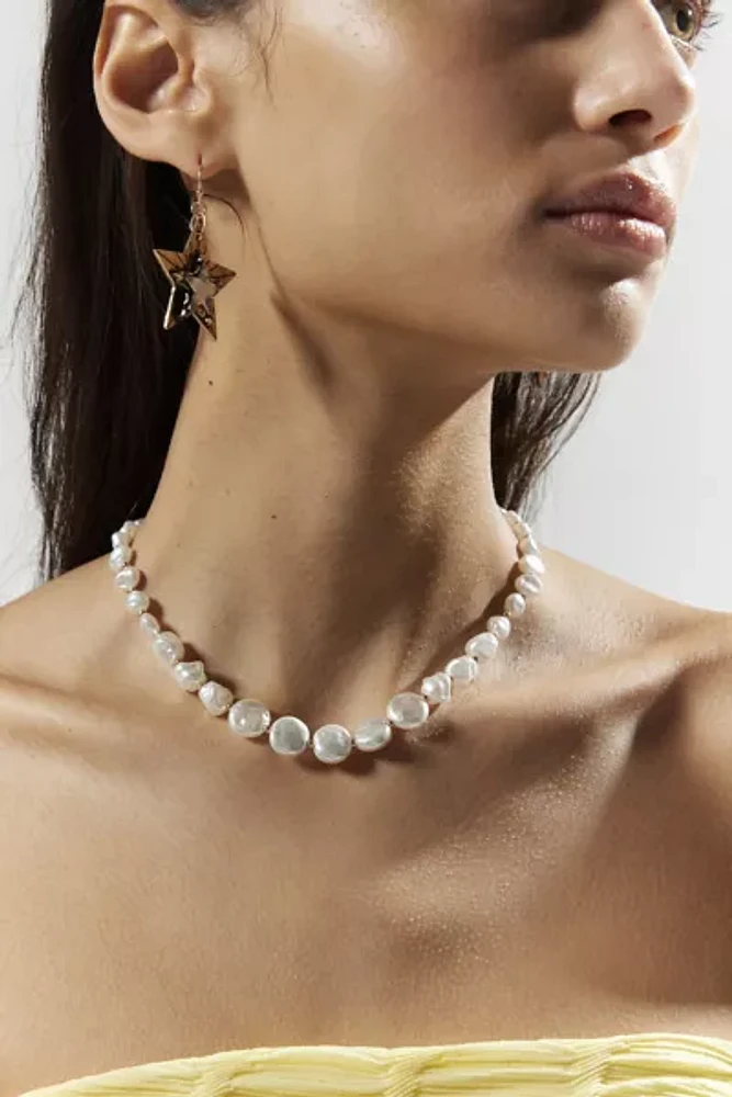Chain & Pearl Toggle Layered Necklace
