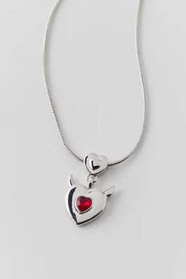 Devil Heart Charm Necklace