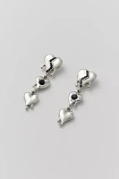 Broken Heart Drop Earring