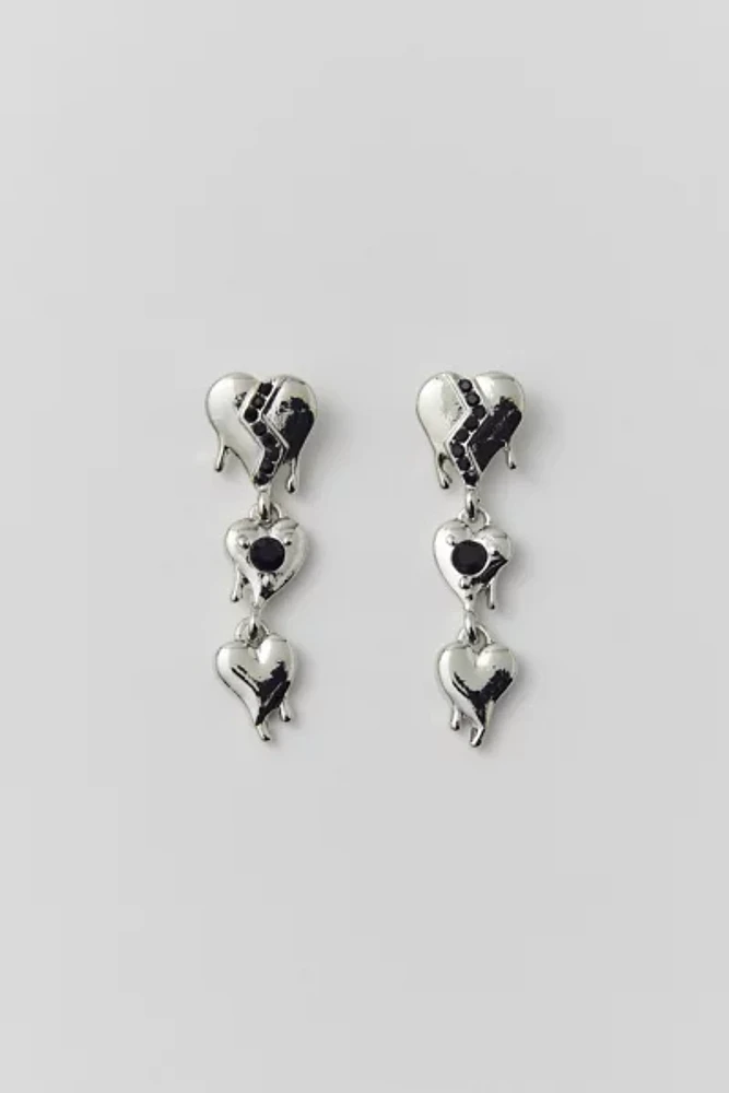 Broken Heart Drop Earring