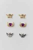 Cherub & Devil Post Earring Set