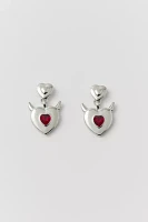 Devil Heart Drop Earring