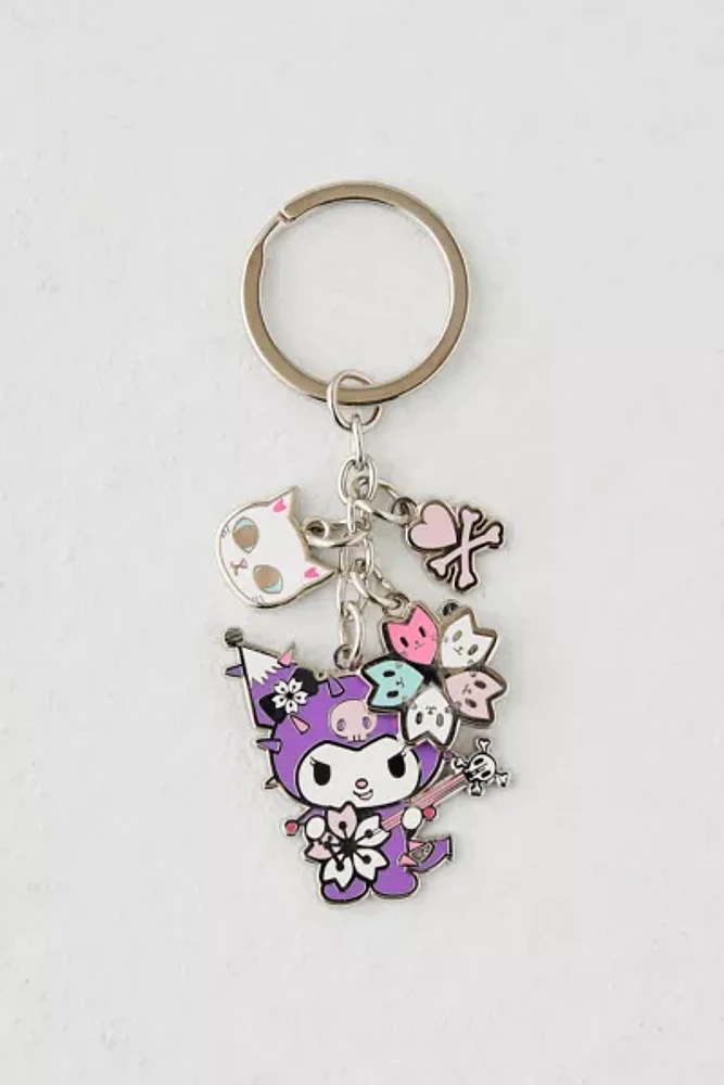 tokidoki X Hello Kitty & Friends Series 3 Kuromi Enamel Charm Keychain
