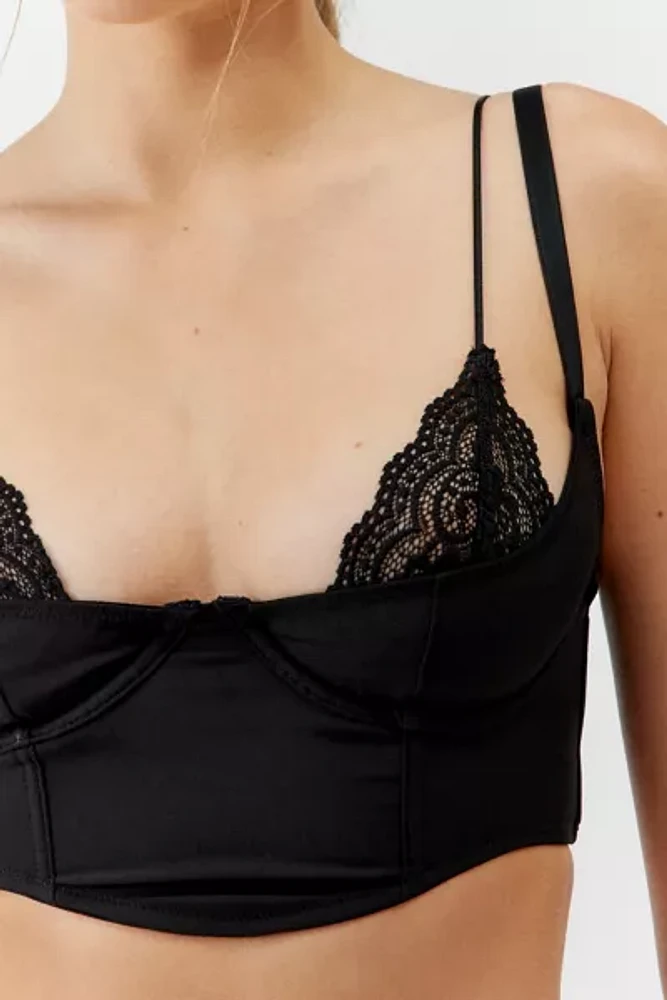 Out From Under Dolce Verano Layered Corset Bra Top