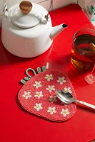 Strawberry Beaded Trivet